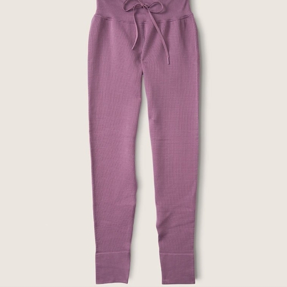 PINK SOFT SEAMLESS HIGH WAIST FULL LENGTH THERMAL JOGGER - Picture 4 of 11